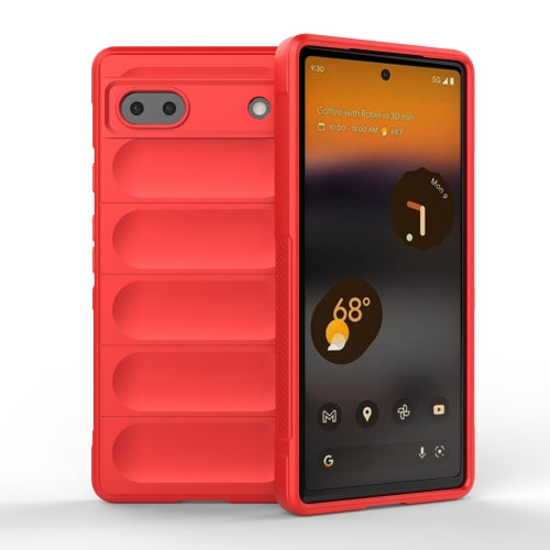 For Google Pixel 6a Magic Shield TPU + Flannel Phone Case