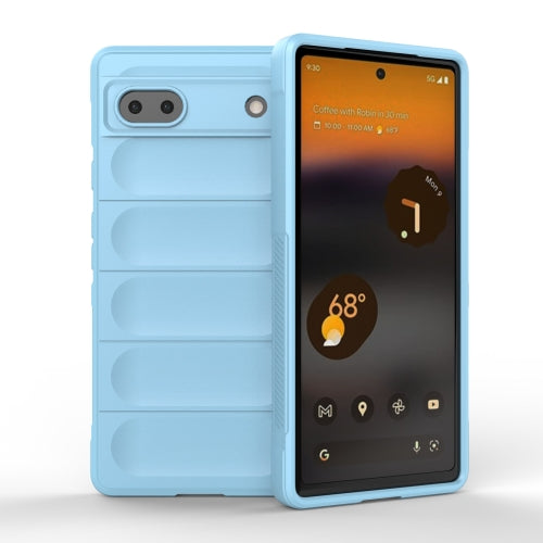 For Google Pixel 6a Magic Shield TPU + Flannel Phone Case